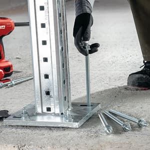 Hilti M20 x 240 mm HAS-U Anchor Rod With Nut & Washer - Galvanised Steel, Grade 5.8 (Pack Of 10 Pcs), 2223874