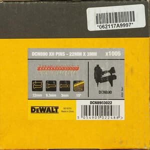 Dewalt 3.0 x 22 mm Extra Hard Collated Concrete & Steel Nails (Pack of 1005 Pcs), DCN8903022
